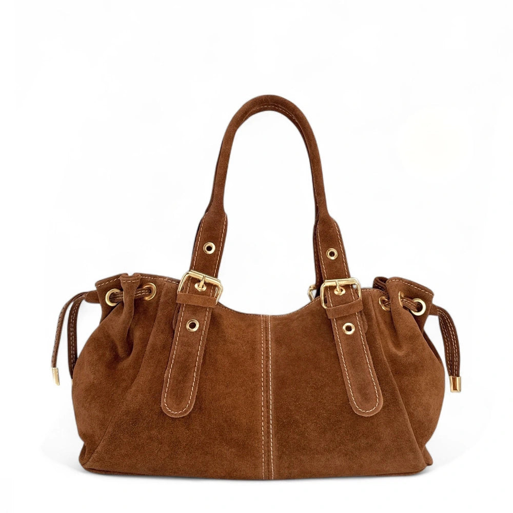 Borsa da bowling daim PRINCESSE SUEDE Cammello scuro
