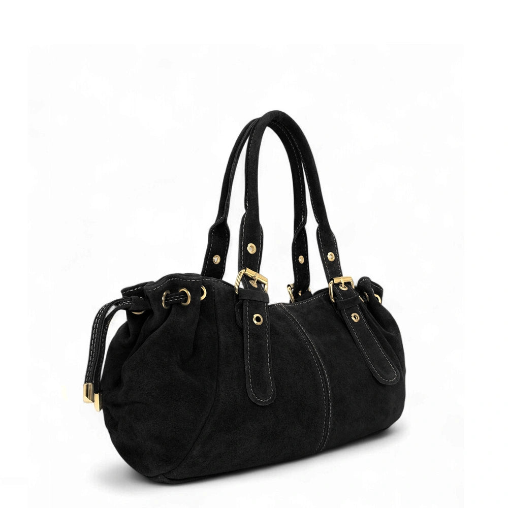 Daim bowling bag PRINCESSE SUEDE Noir