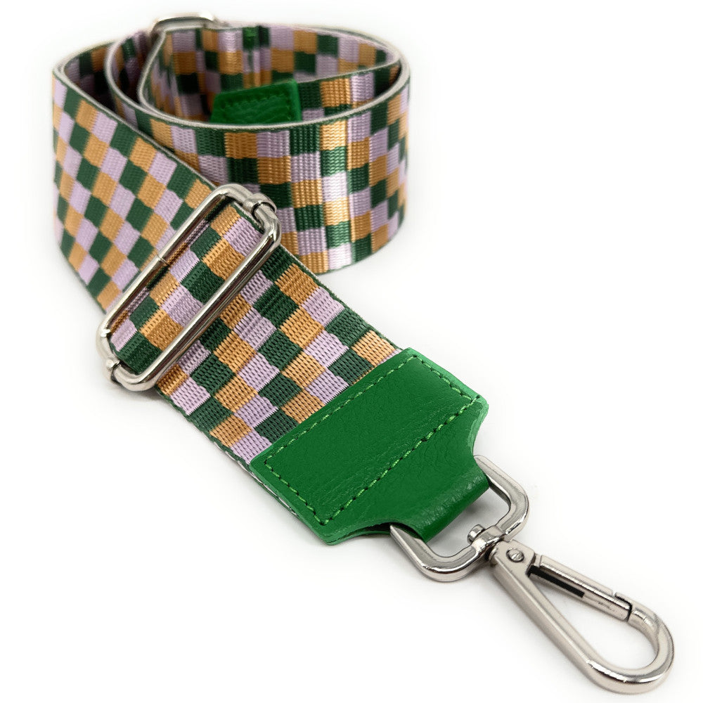 Bandoulière amovible pour sac à main CARREAU argenté Vert intense