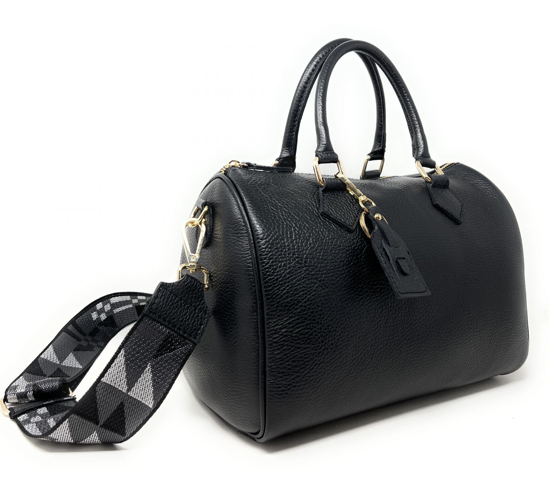 Bandoulière amovible pour sac à main GRAPH doré Noir