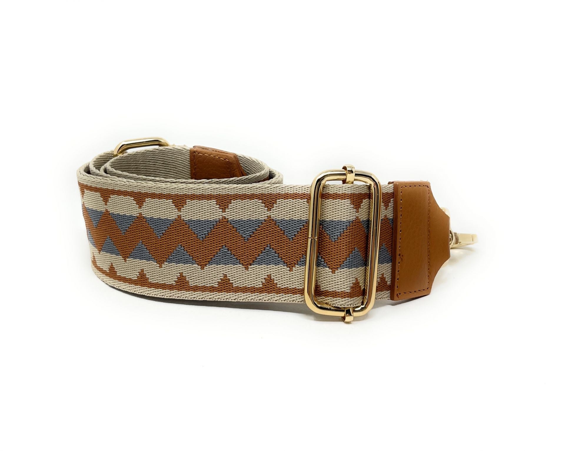 Bandoulière amovible pour sac à main GRAPH doré Camel