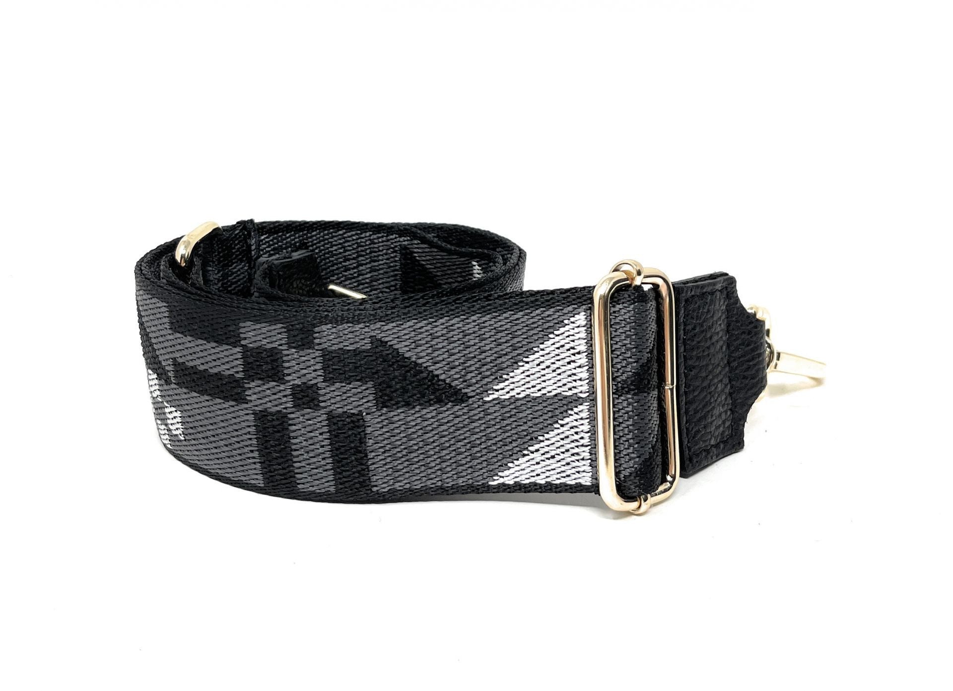 Bandoulière amovible pour sac à main GRAPH doré Noir