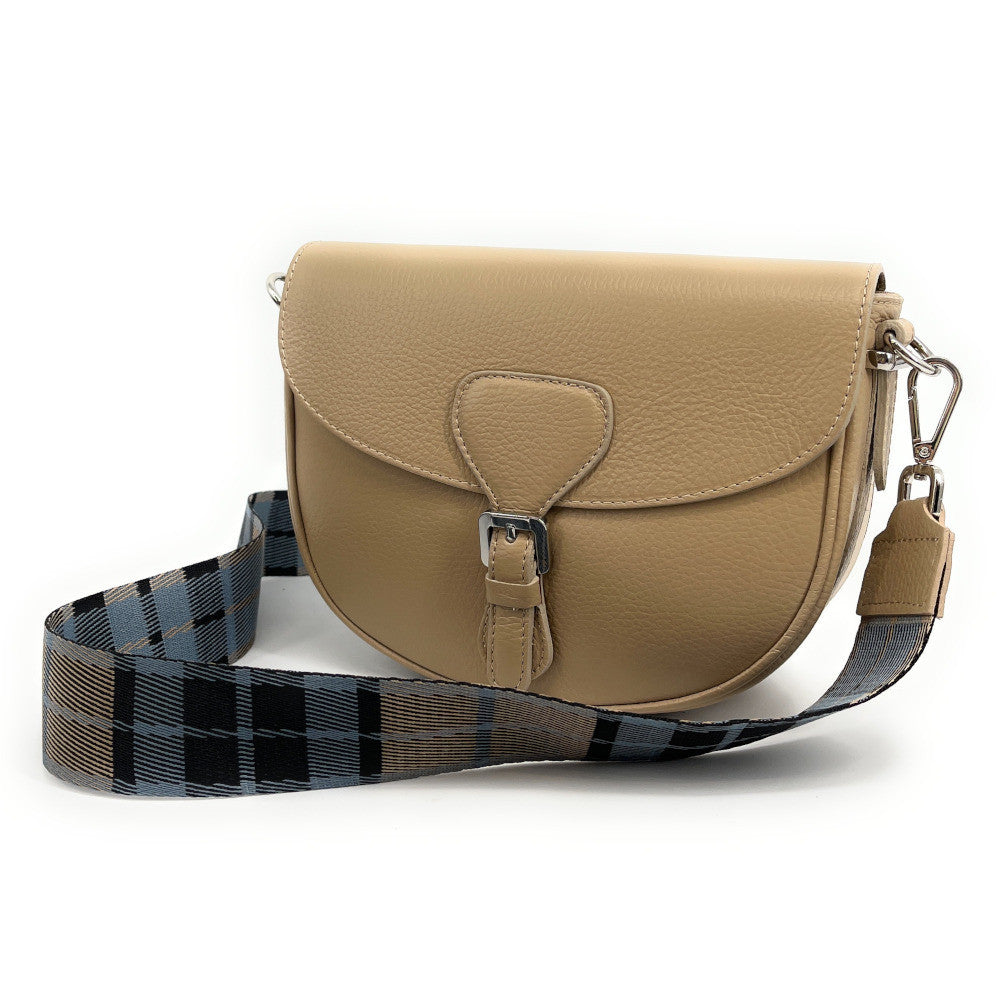 Bandoulière amovible pour sac à main TARTAN argenté Taupe