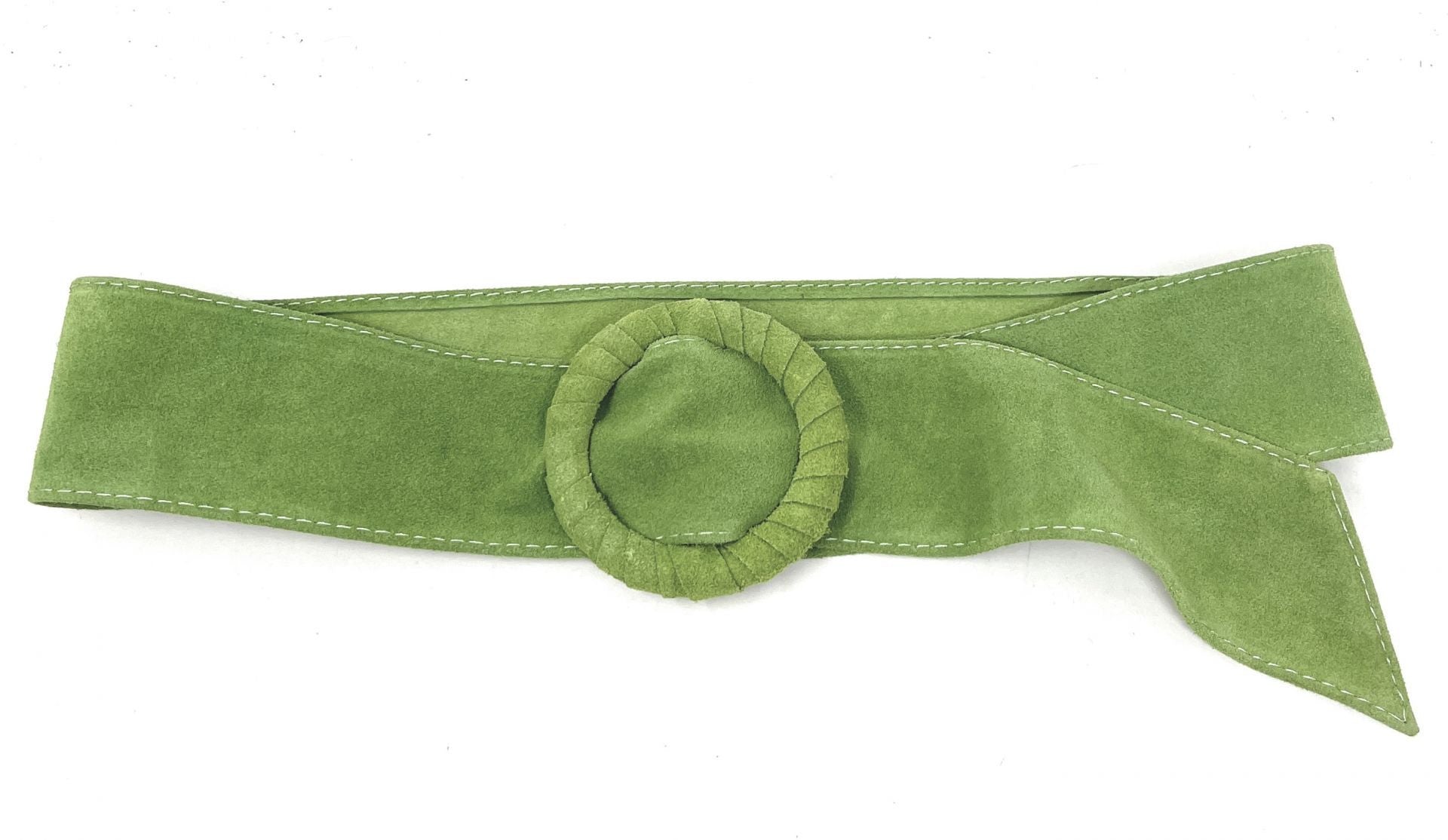 Ceinture large en croûte de cuir italien SPARROW Menthe givrée