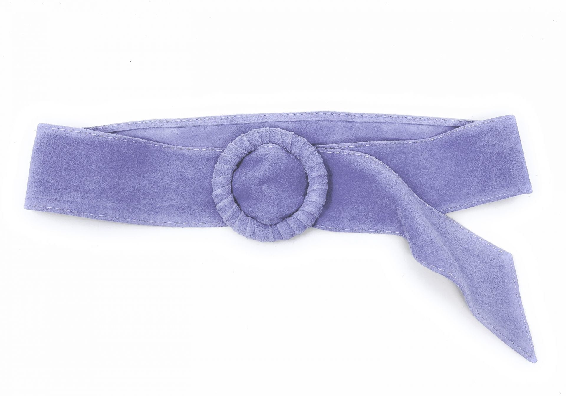Ceinture large en croûte de cuir italien SPARROW Lilas