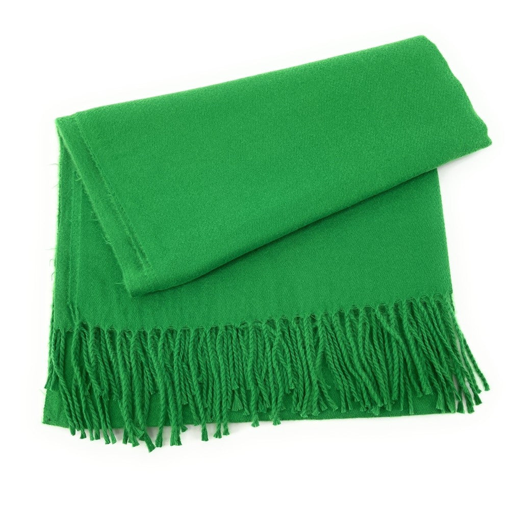 Foulard en laine, coton et viscose MISTRAL Vert anglais