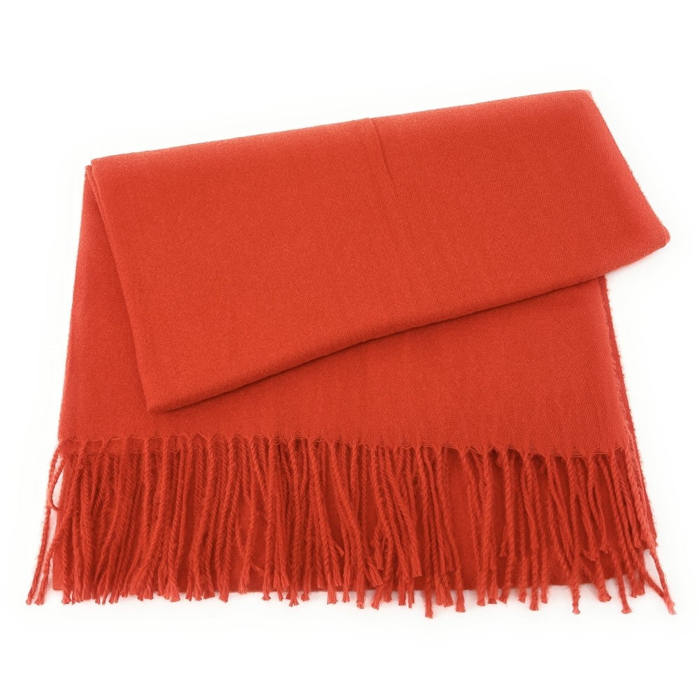 Foulard en laine, coton et viscose MISTRAL Orange