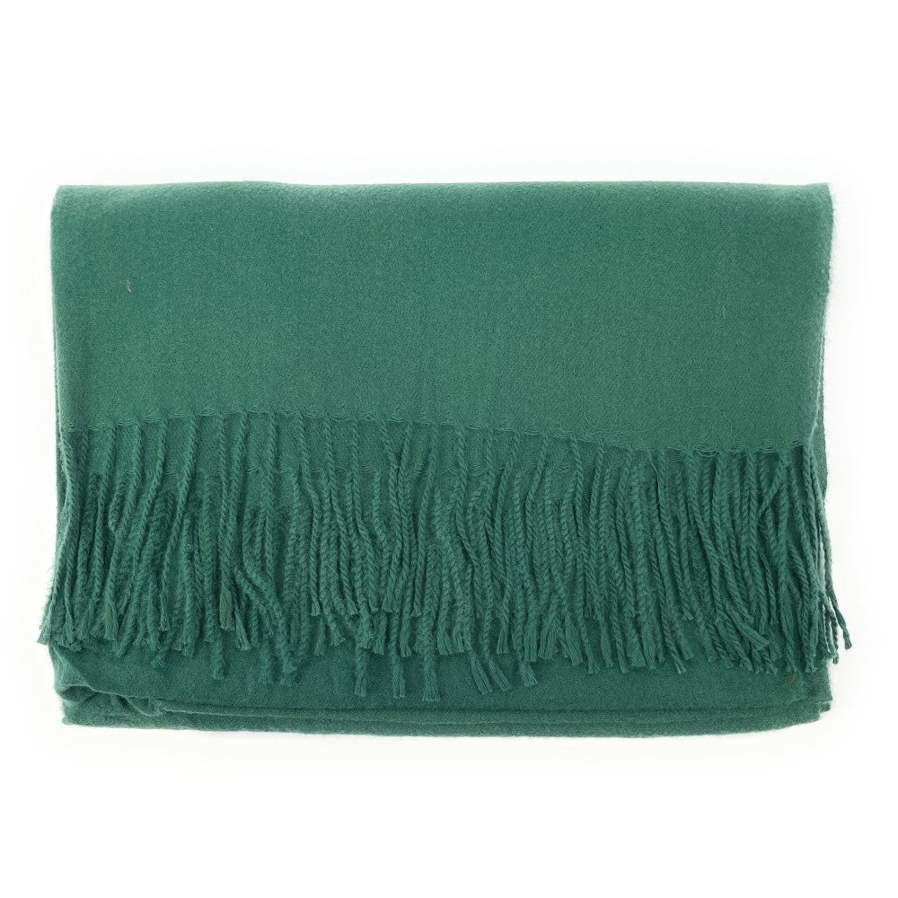 Foulard en laine, coton et viscose MISTRAL Vert intense
