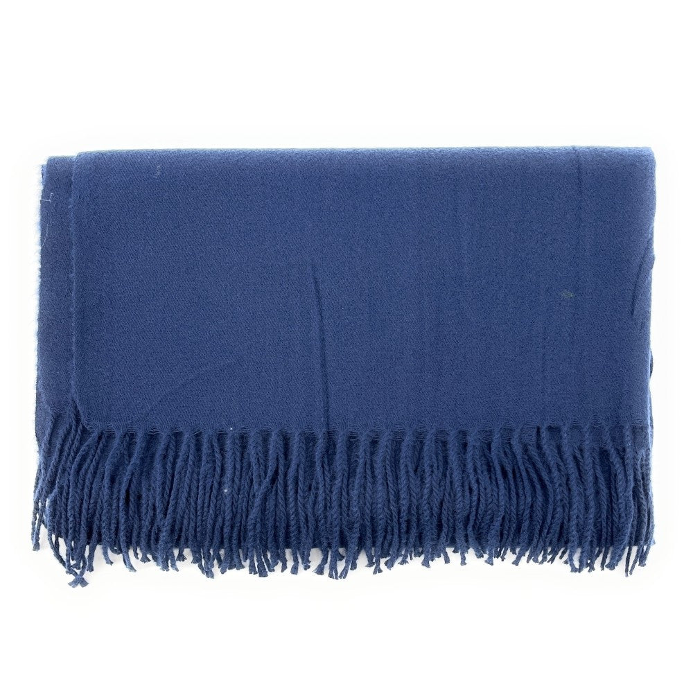 Foulard en laine, coton et viscose MISTRAL Bleu marine