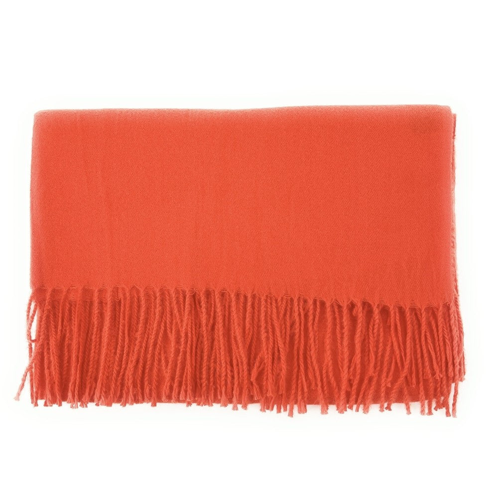 Foulard en laine, coton et viscose MISTRAL Orange