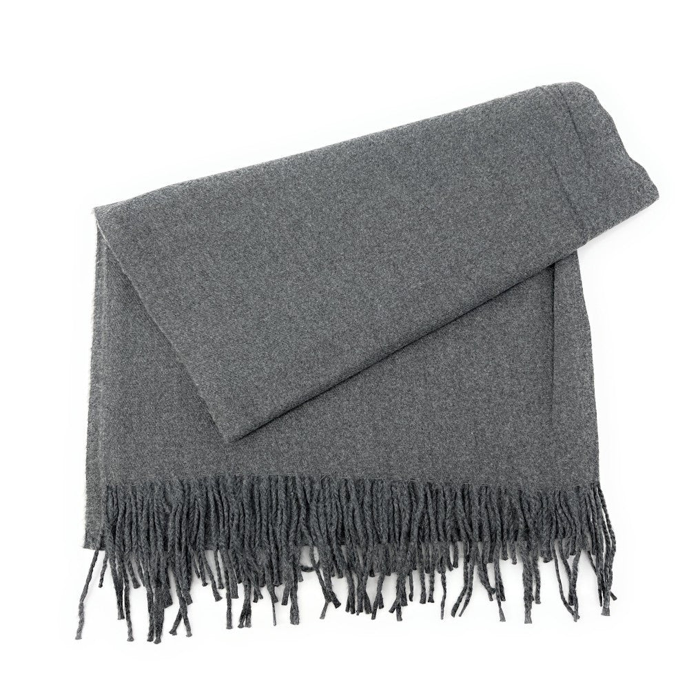Foulard en laine, coton et viscose MISTRAL Gris foncé