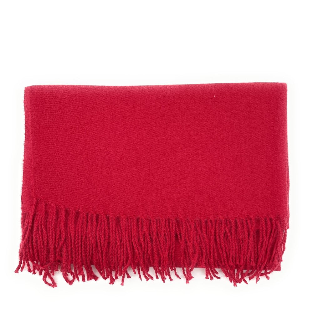 Foulard en laine, coton et viscose MISTRAL Rouge bordeaux