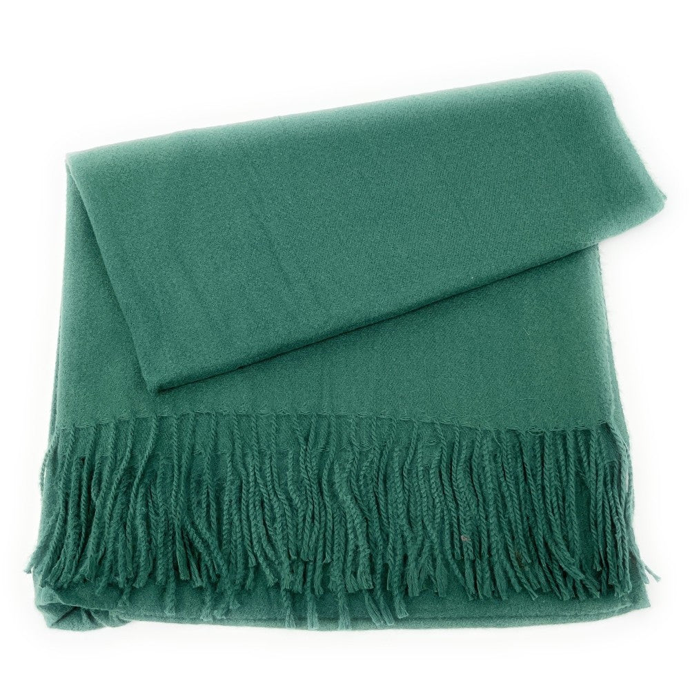 Foulard en laine, coton et viscose MISTRAL Vert intense