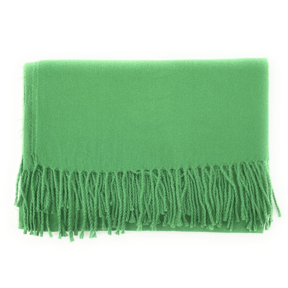 Foulard en laine, coton et viscose MISTRAL Vert anglais