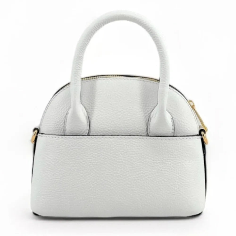 Mini-sac à main en cuir grainé MANOLITA Blanc