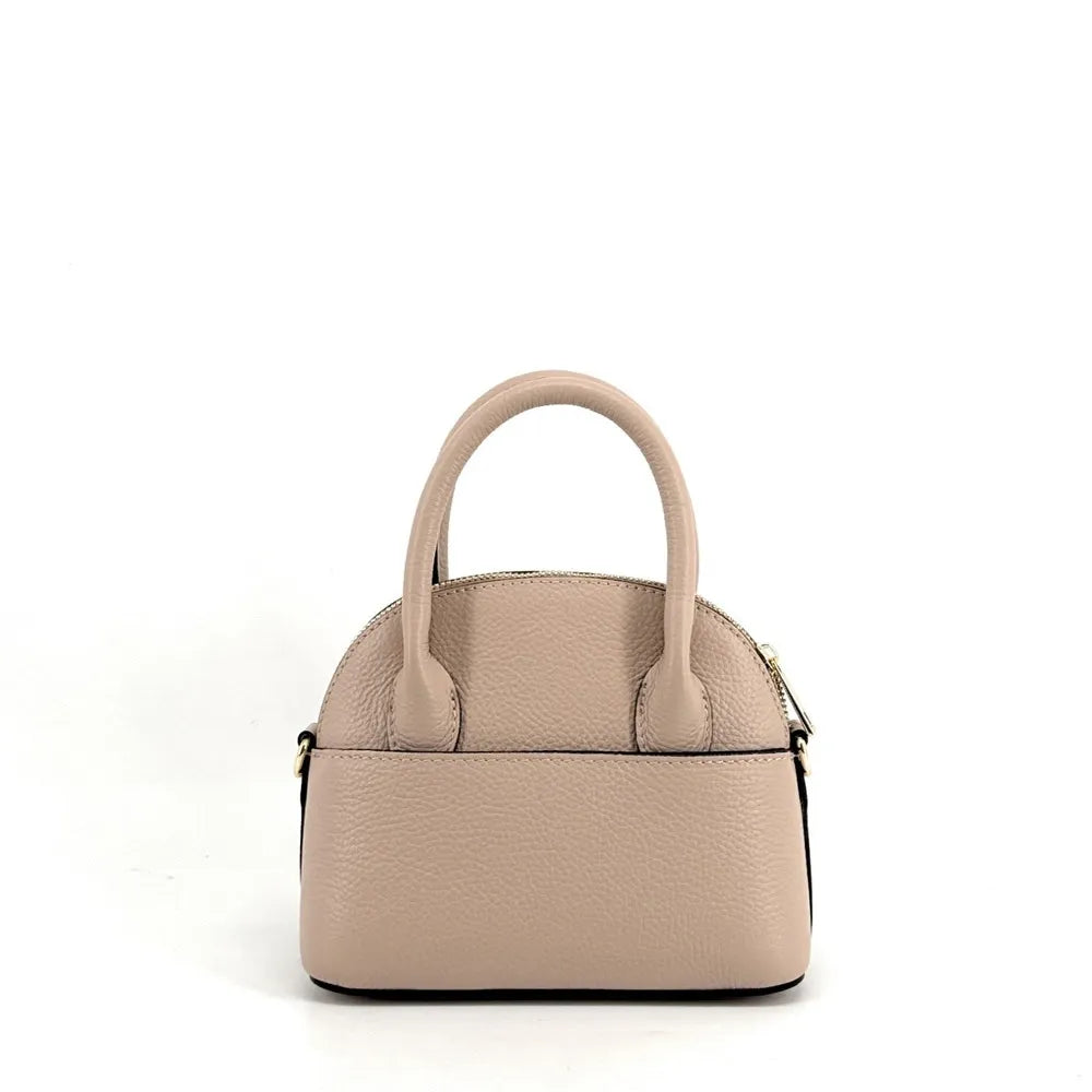 Mini-sac à main en cuir grainé MANOLITA Rose nude