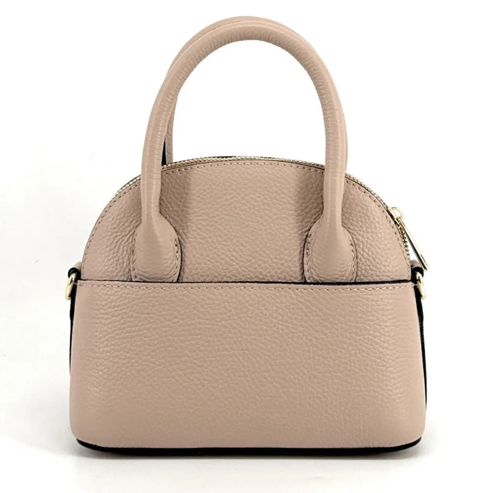 Mini-sac à main en cuir grainé MANOLITA Rose nude