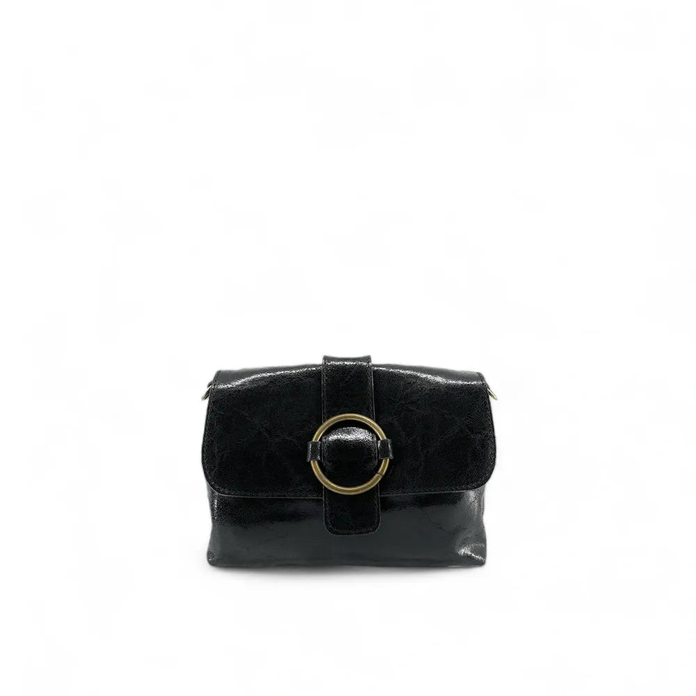 Mini sac en cuir lisse VERONE Noir