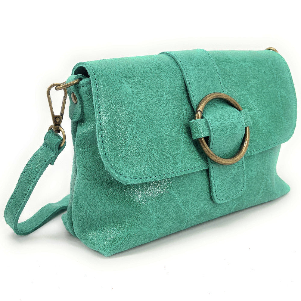 Mini sac en cuir lisse VERONE Lagon