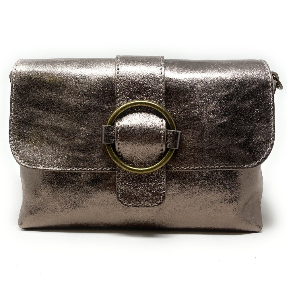 Mini sac en cuir irisé VERONE Champagne irisé