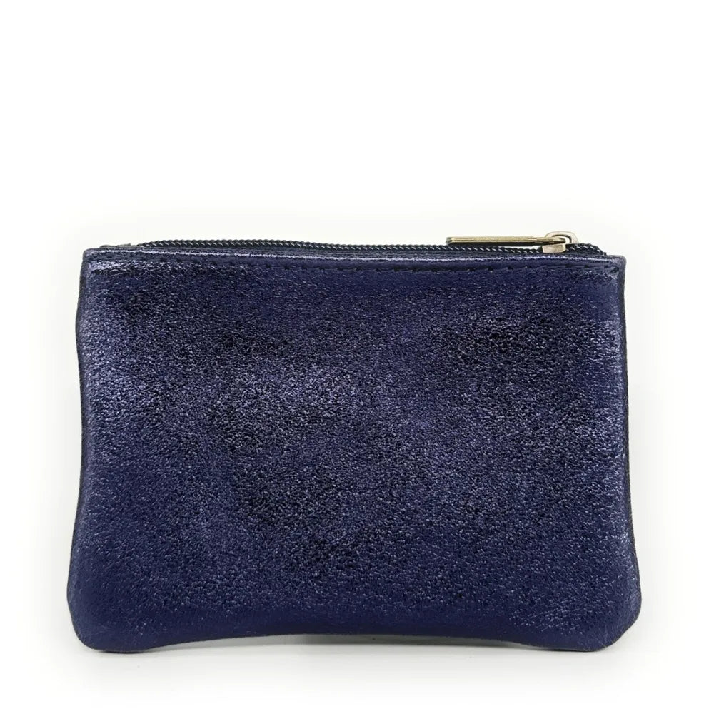 Pochette en cuir irisé GLOW PURSE Nuit étoilée