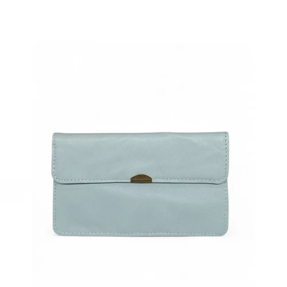 Pochette porte-monnaie en cuir lisse IMPRO Blanc nuage
