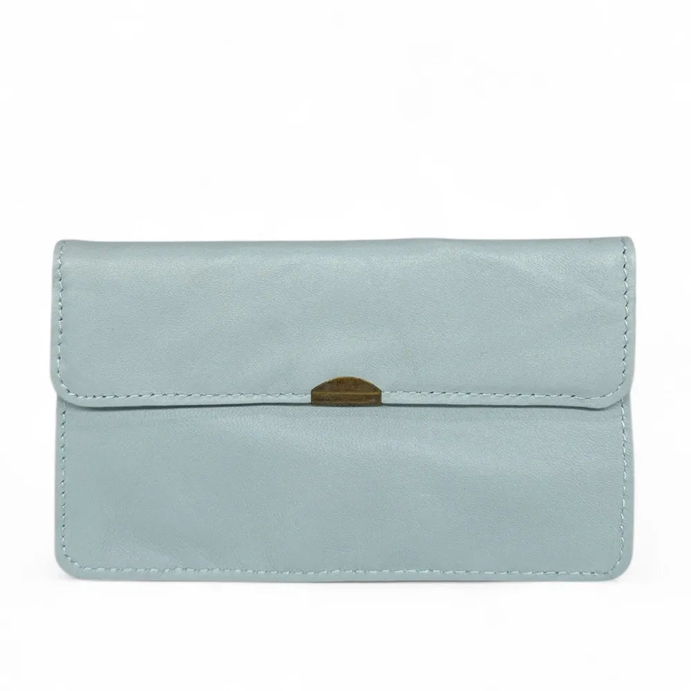 Pochette porte-monnaie en cuir lisse IMPRO Blanc nuage