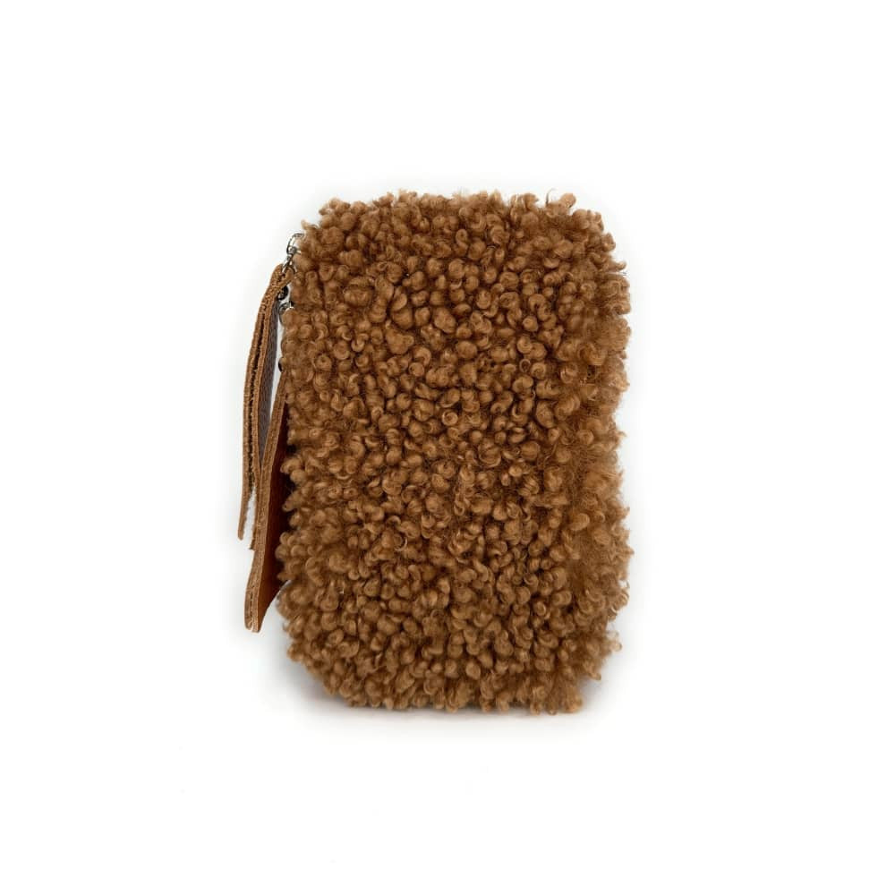 Pochette téléphone en peluche TEDDY Camel