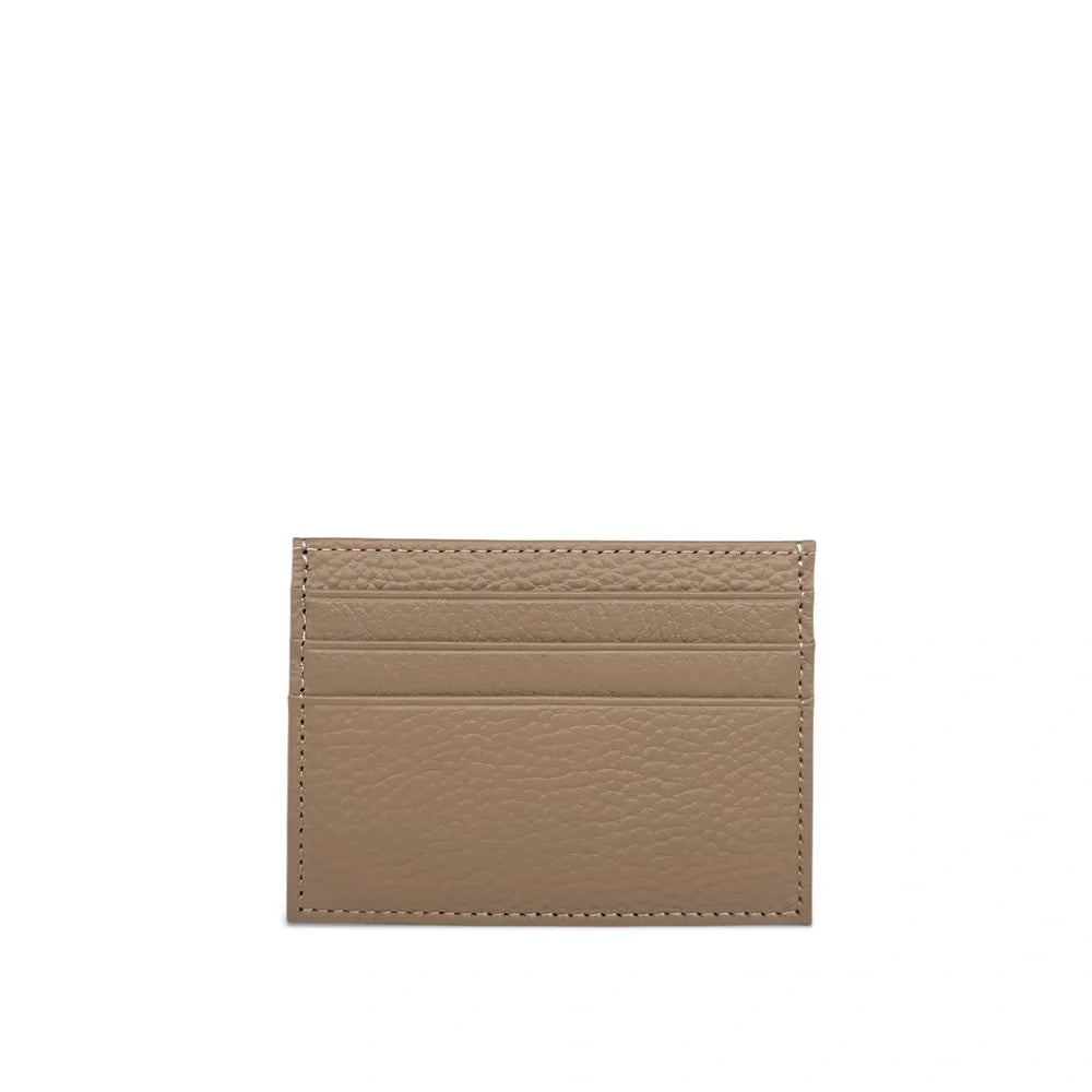Porte-cartes en cuir grainé NOAH Taupe