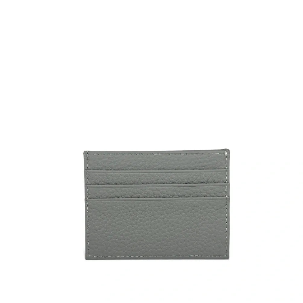 Porte-cartes en cuir grainé NOAH Gris pigeon