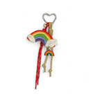 Gestrickter Regenbogen-Schlüsselanhänger RAINBOW