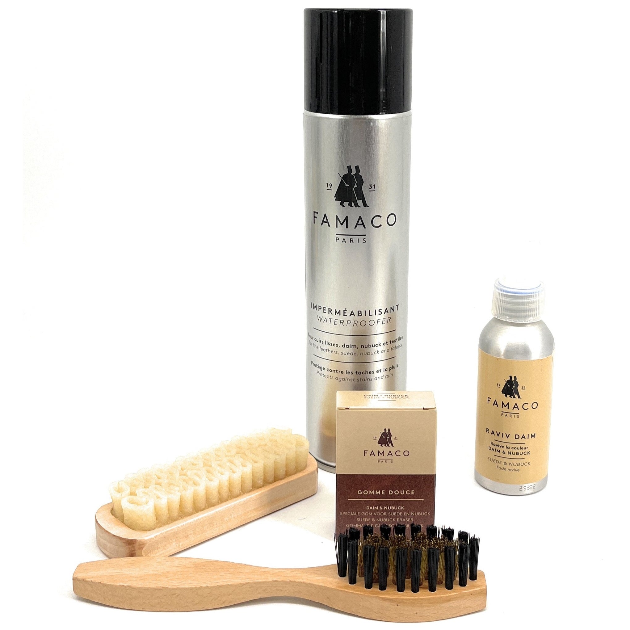 Raviveur de couleur pour daim et croûte de cuir 100 ml FAMACO