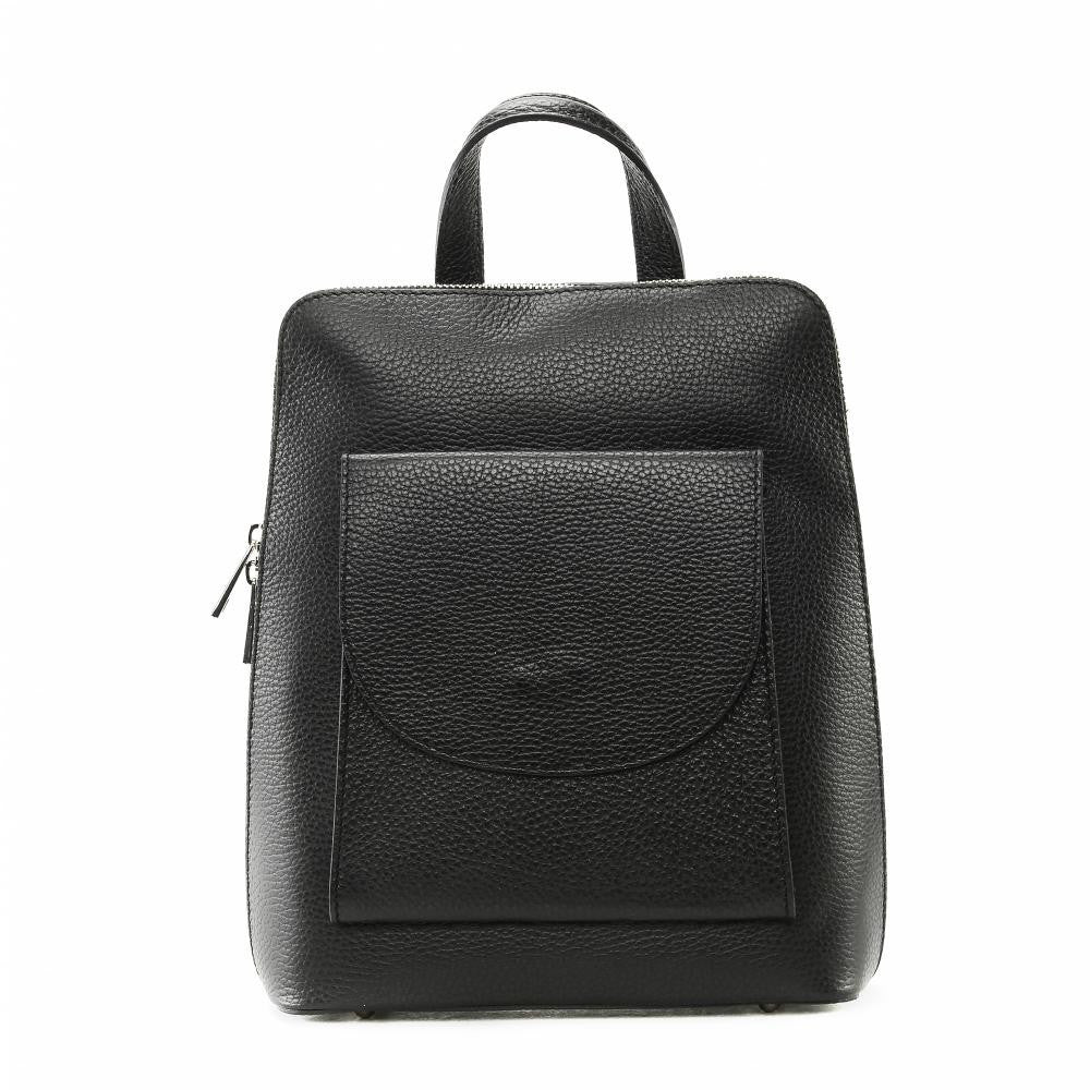 Sac à dos en cuir grainé HAILEY Noir