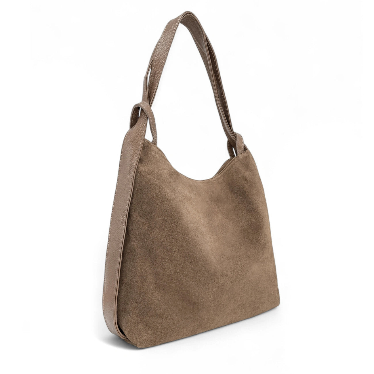 Sac multipositions en daim SOHO SUEDE Taupe foncé