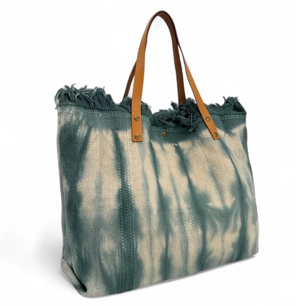 Sac à main cabas en tissu BELIZE Céladon