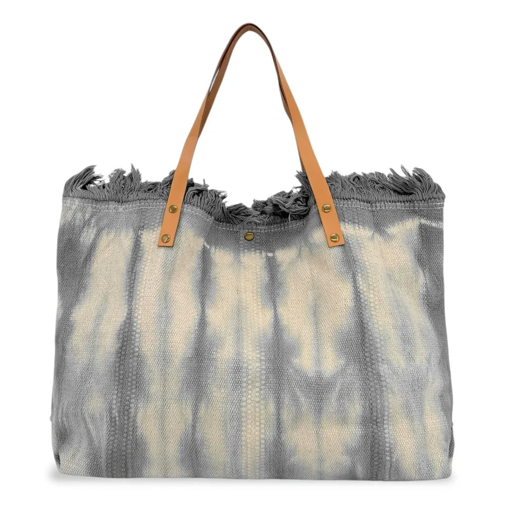 Sac à main cabas en tissu BELIZE Gris clair