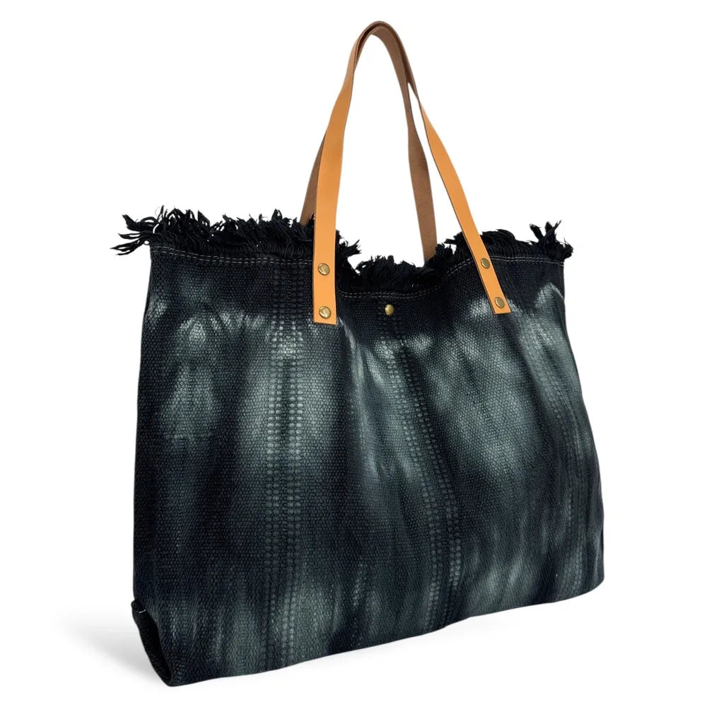 Sac à main cabas en tissu BELIZE Noir