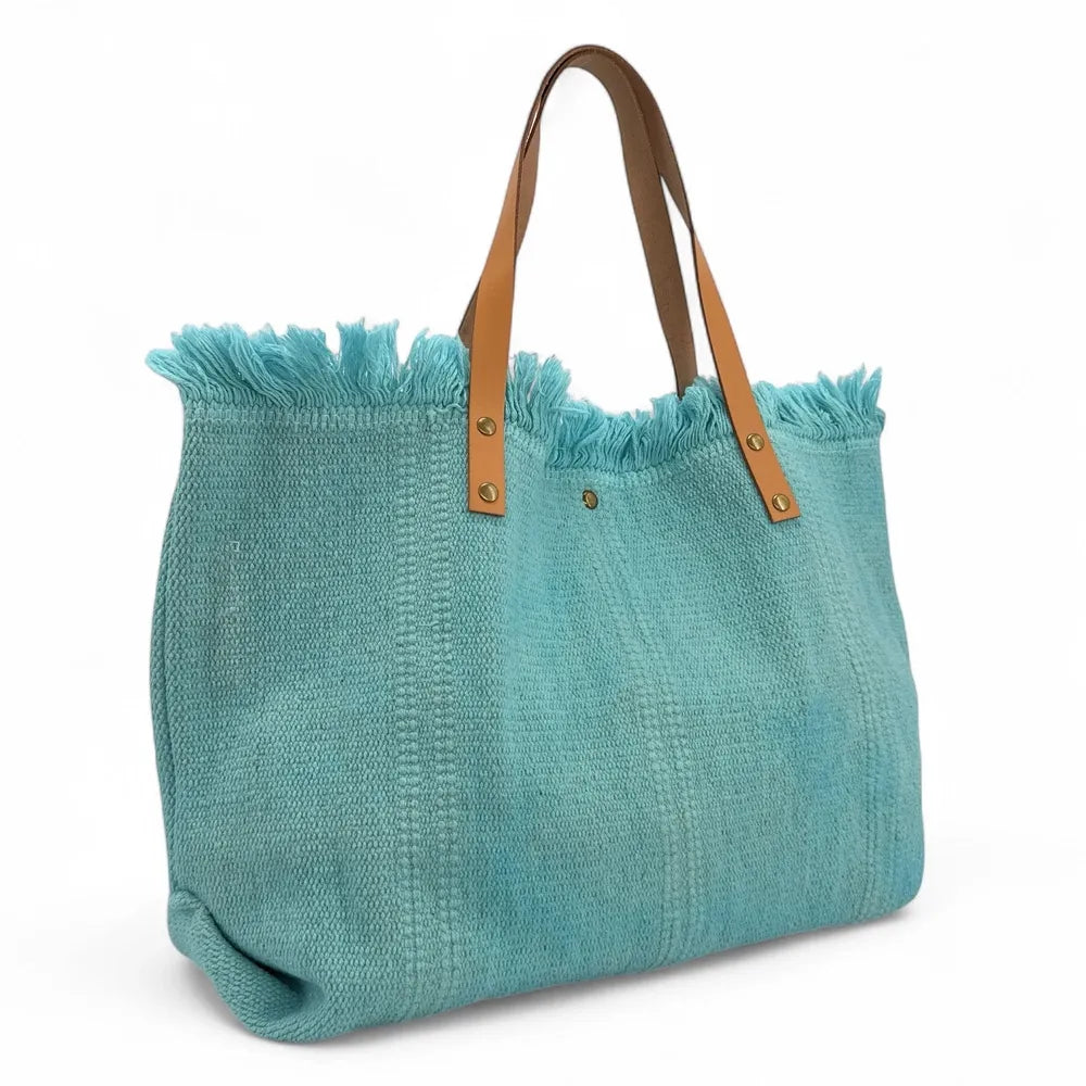 Sac à main cabas en tissu IBIZA Lagon