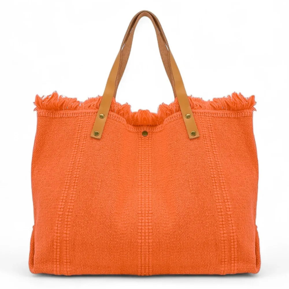 Sac à main cabas en tissu IBIZA Orange