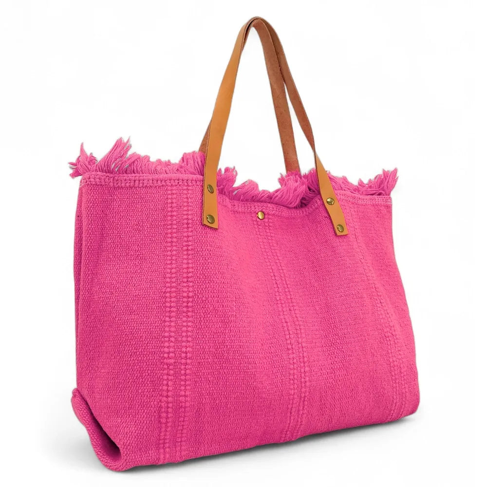 Sac à main cabas en tissu IBIZA Rose