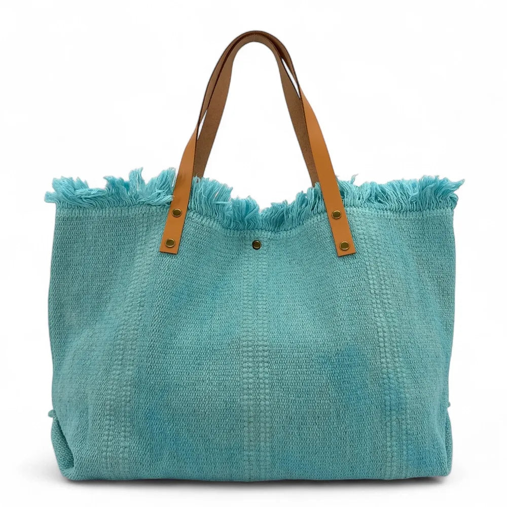 Sac à main cabas en tissu IBIZA Lagon