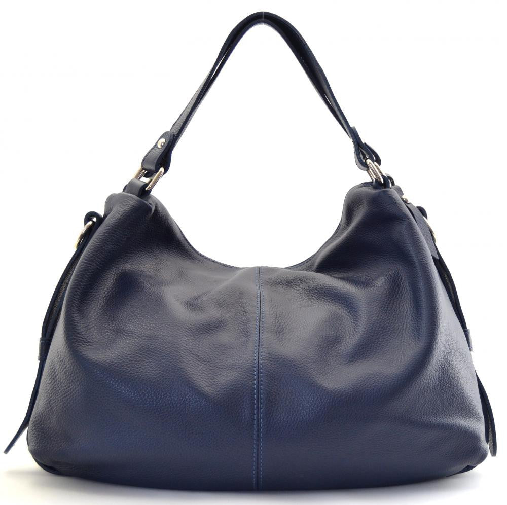 Sac à main en cuir grainé ARIZONA Bleu marine