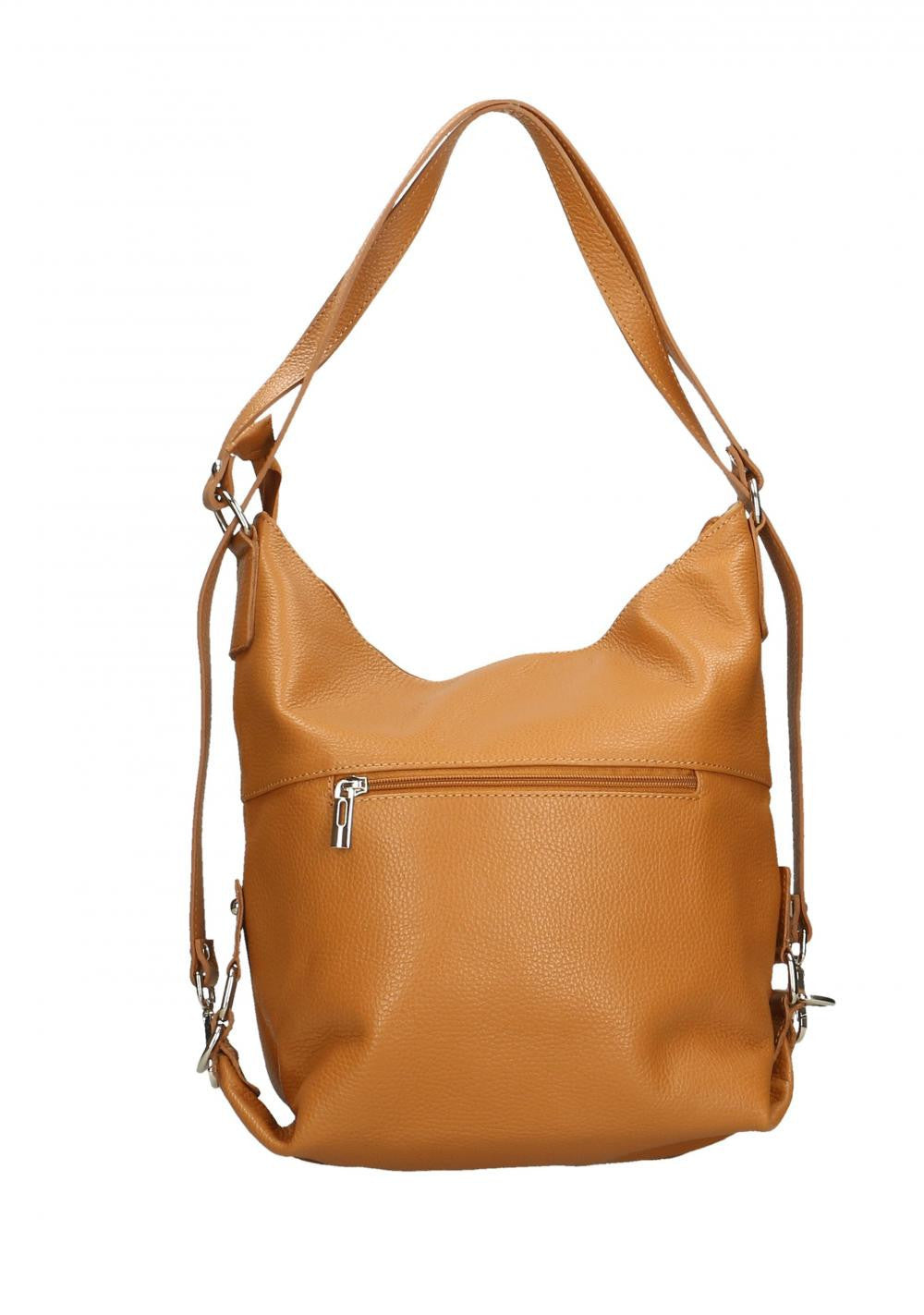 Sac multiposition en cuir grainé RIMINI Cognac