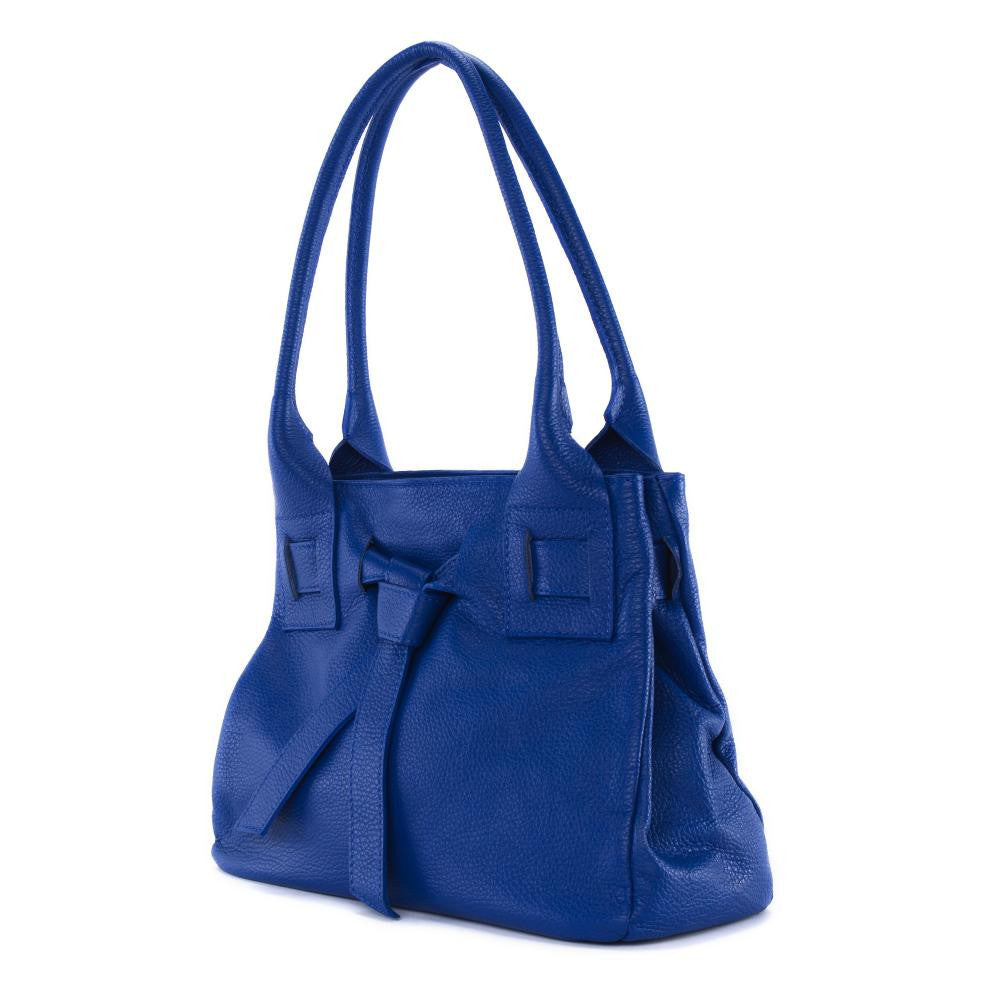 Sac à main en cuir grainé NOODY Bleu roi