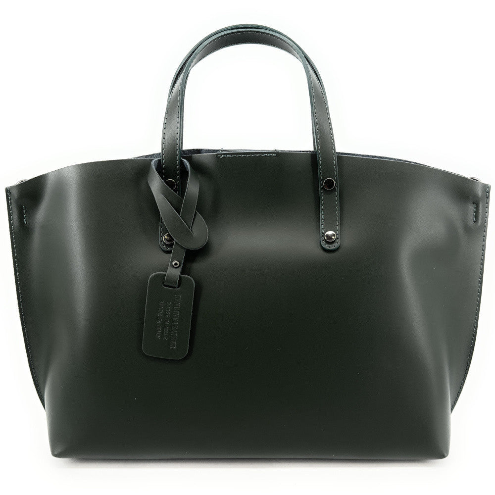 Sacs à Main Femme Grand sac à main en cuir glacé CHANTILLY Kaki