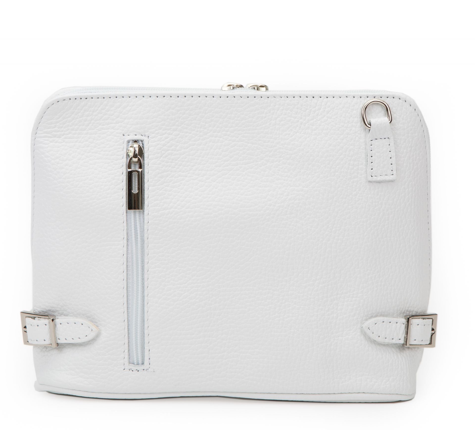 Sac à main en cuir italien grainé MAMMA MIA Blanc