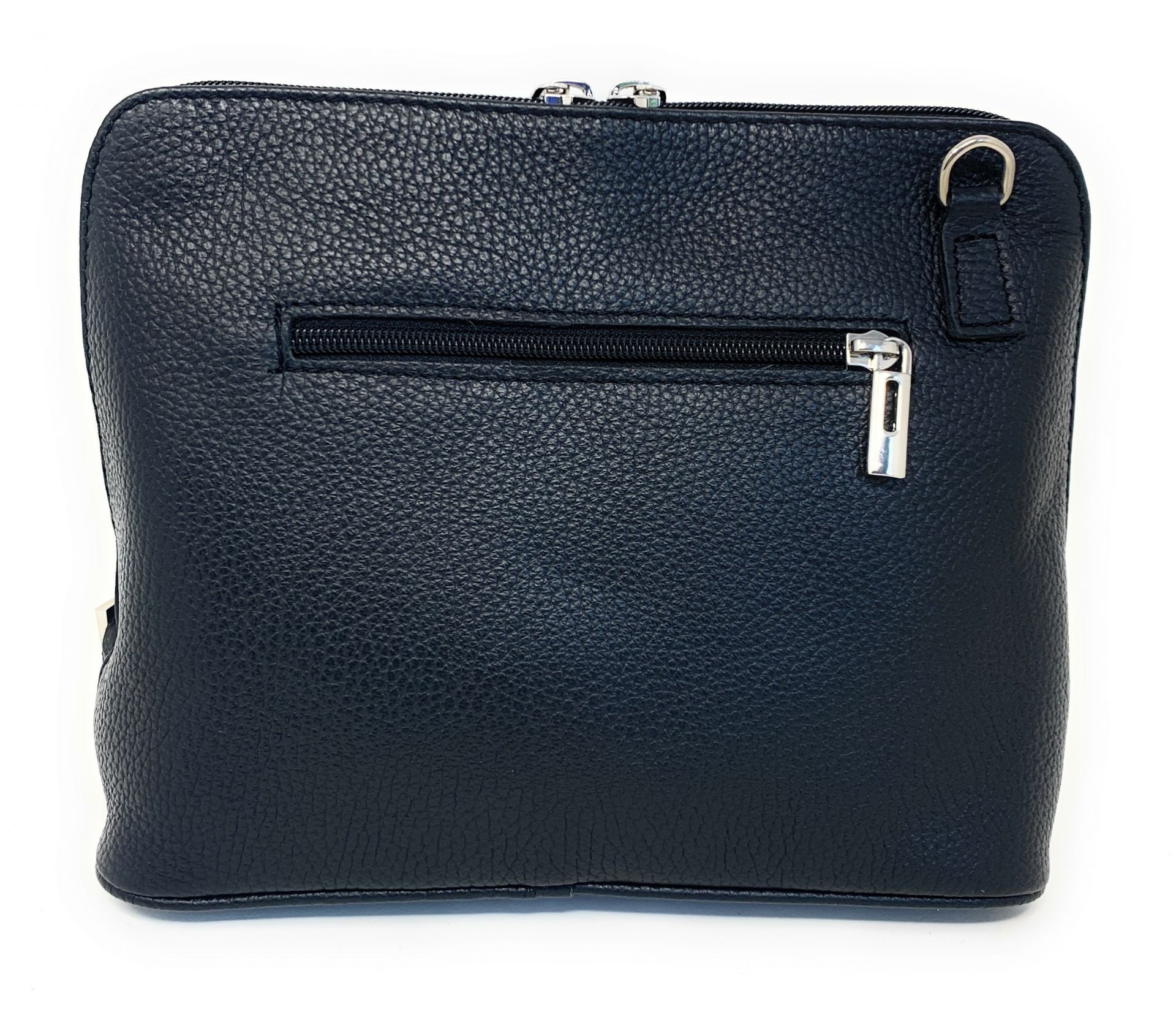 Sac à main en cuir italien grainé MAMMA MIA Noir