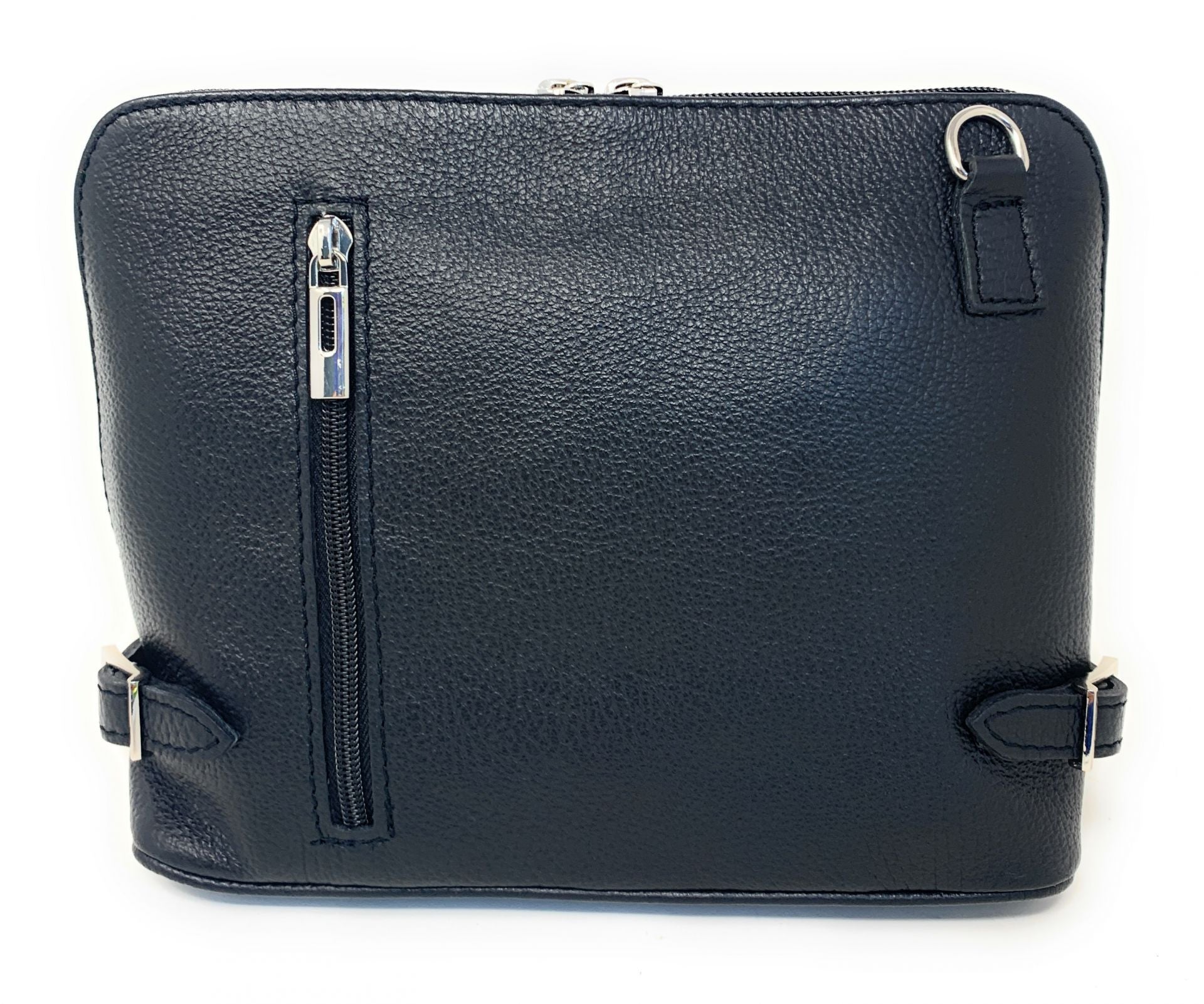 Sac à main en cuir italien grainé MAMMA MIA Noir