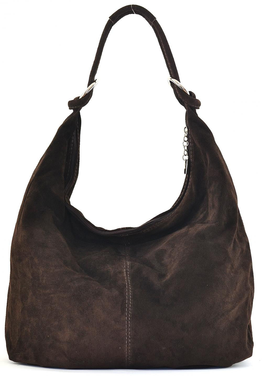 Sac à main en croûte de cuir LOVE Chocolat