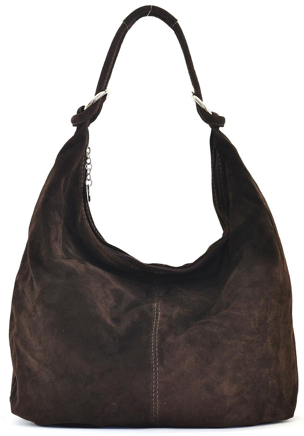 Sac à main en croûte de cuir LOVE Chocolat